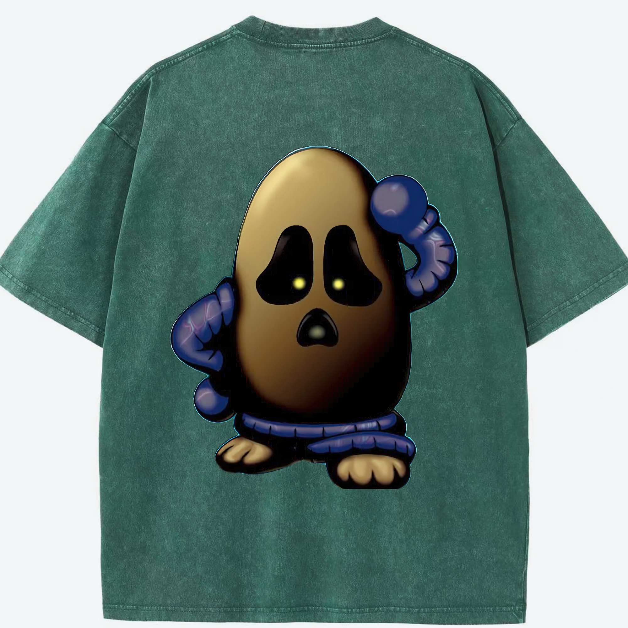 （画像用） 遊☆戯☆王 Yu-Gi-Oh! 綿100% ヴィンテージ風 半袖Tシャツ（背面プリント）